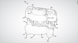 Inside the robot’s upper body.